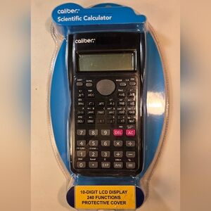 Caliber Scientific Calculator  10-Digit LCD Display